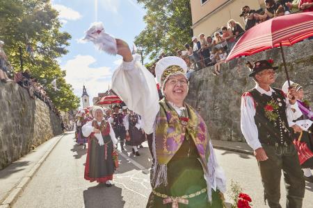 Izjemen obisk zaznamoval 50. Dneve narodnih noš in oblačilne dediščine v Kamniku (Boštjan Tacol)  (21)